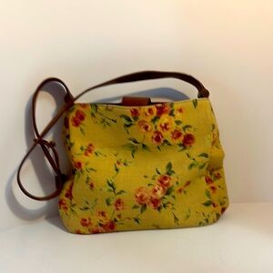 Floral Yellow Handbag
